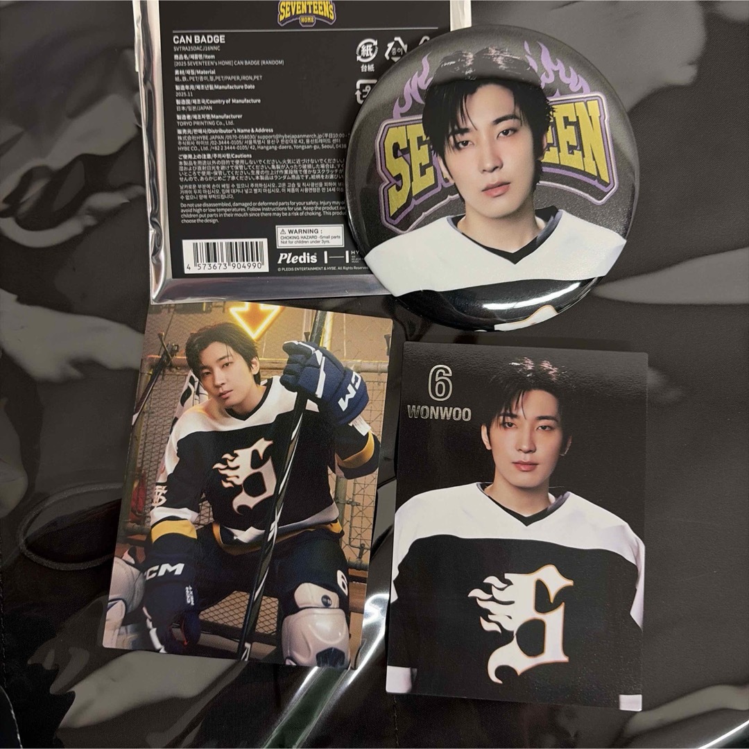 SEVENTEEN - SEVENTEEN HOME 缶バッジ トレカ ウォヌの通販 by
