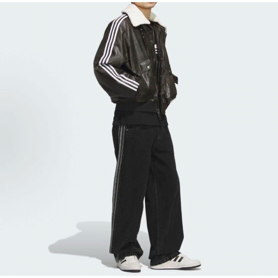 adidas Originals - 海外限定2XL Adidas カジュアル レザー ジャケット
