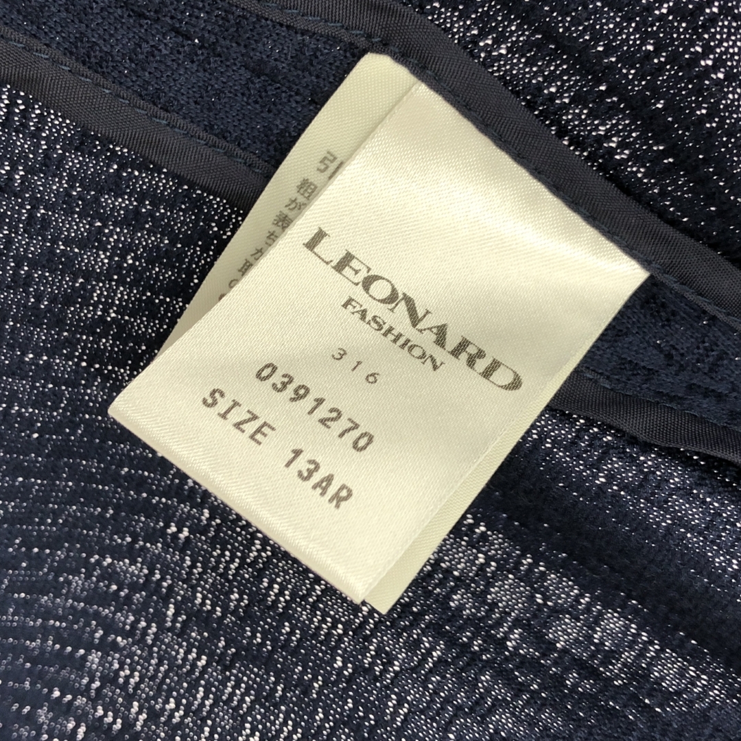 LEONARD - LEONARD レオナール ジャケット サイズ:13AR 花柄 ネイビー