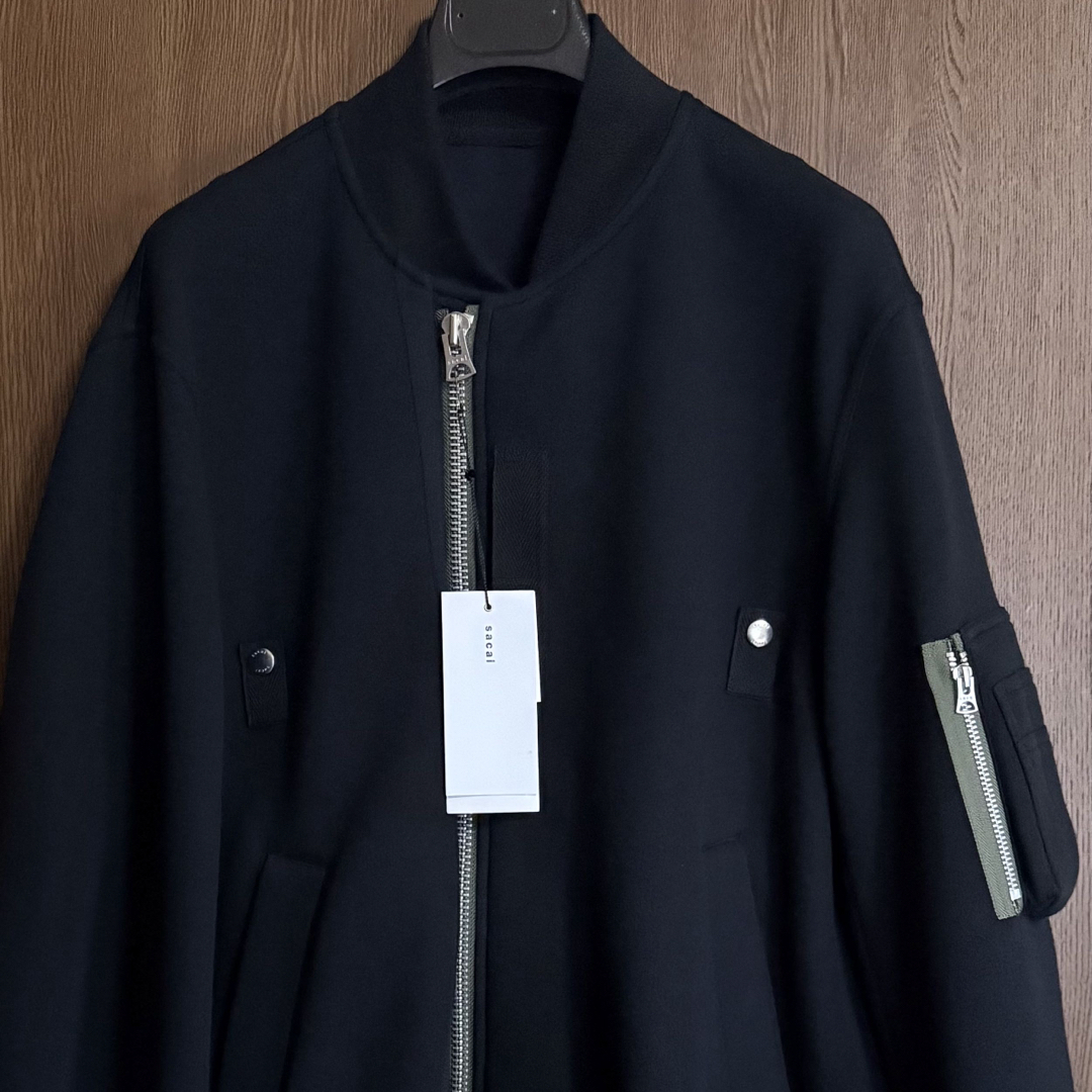 sacai - 25AW新品 sacai スポンジ スウェット シャツ ブルゾン
