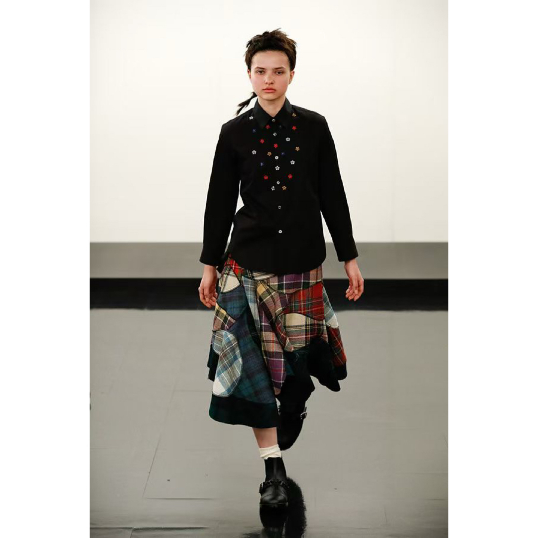 COMME des GARCONS - 2017AW トリココムデギャルソン チェック 巻き