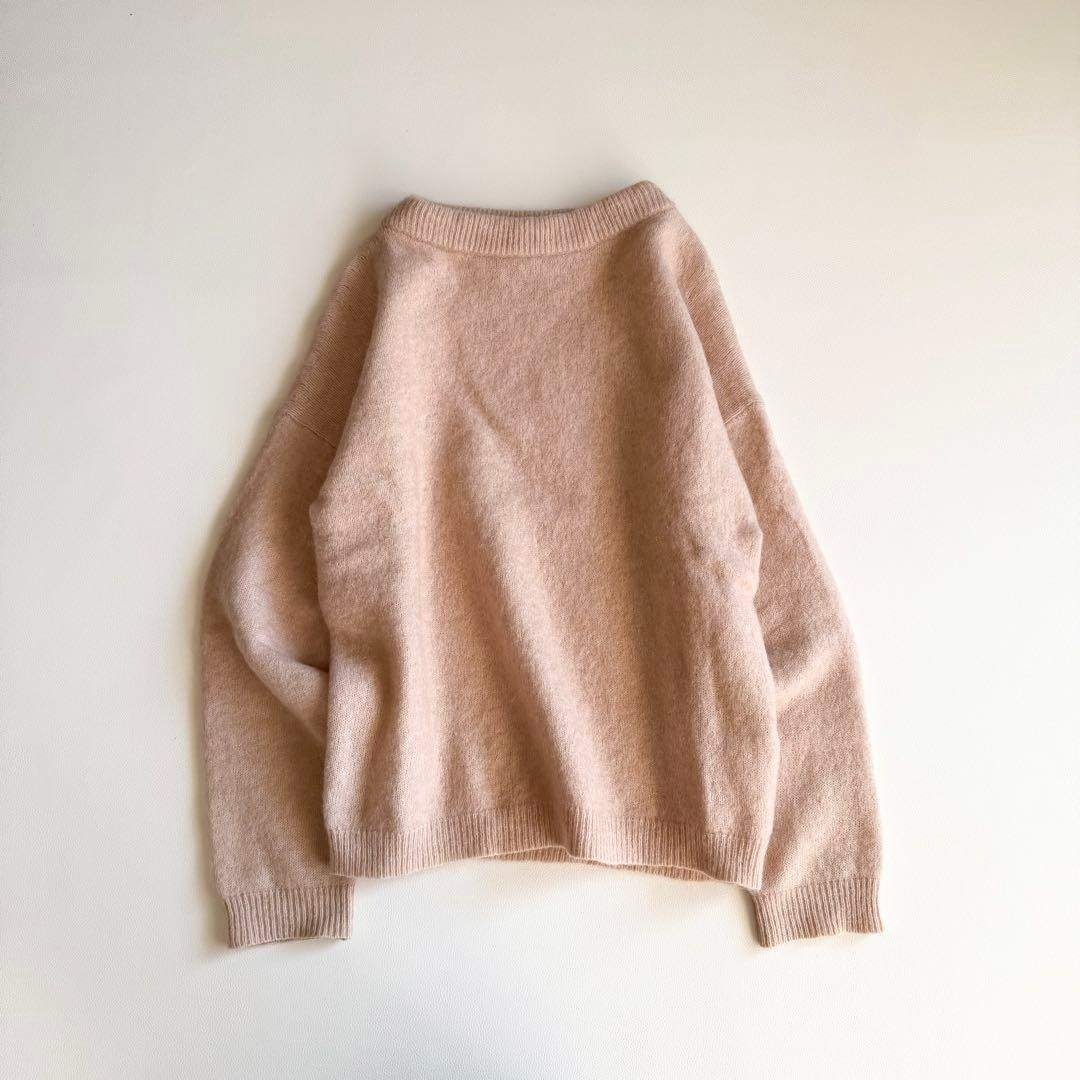 アクネ】DRAMATIC MOH ふわモヘアニットXS モヘア ピンクベージュ
