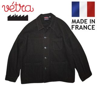 VETRA - 【ベトラ】カバーオール ワークジャケット L カーキ フランス