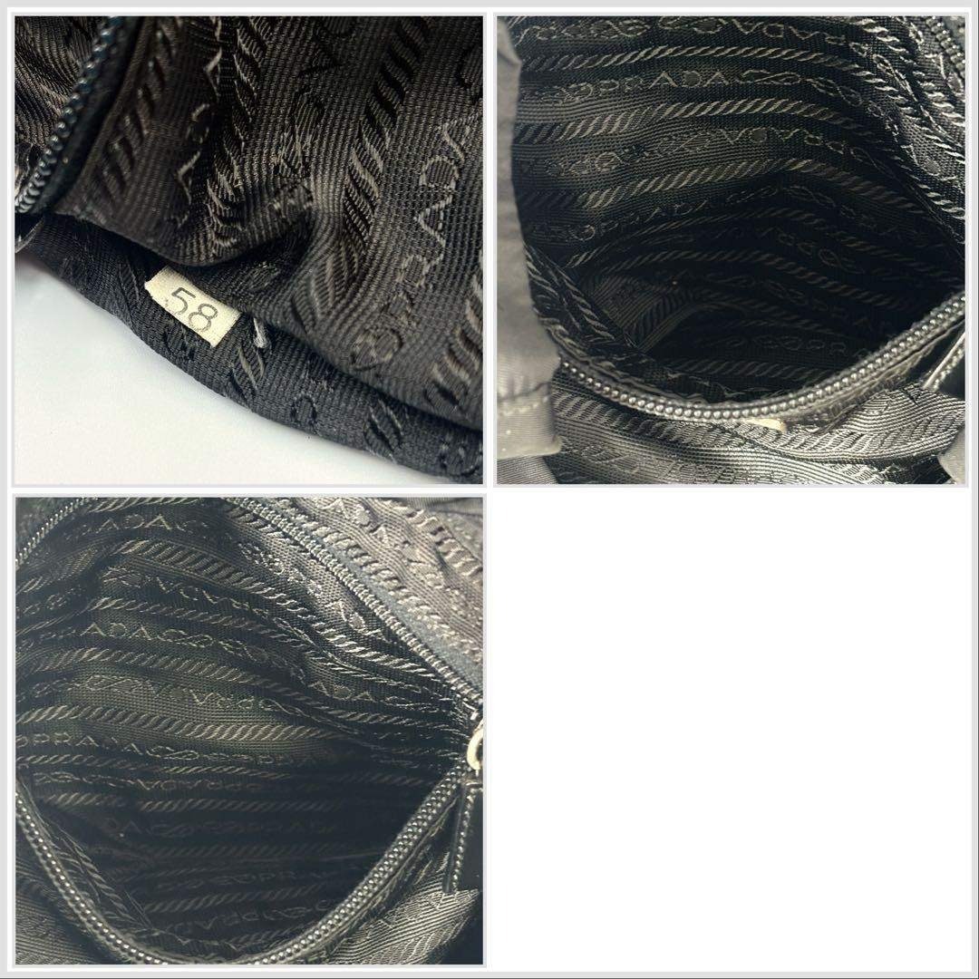 極美品 定番PRADA VELAナイロン リュックサック白タグあり