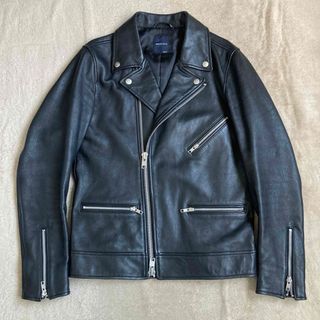 SHIPS JET BLUE - レザーダブルライダース ships jet blueの通販 by