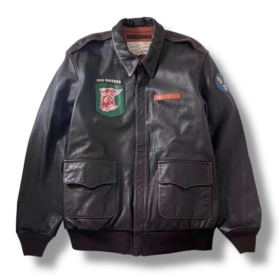 AVIREX - 極美品 AVIREX 馬革 ピンナップガール A-2 レザーフライト