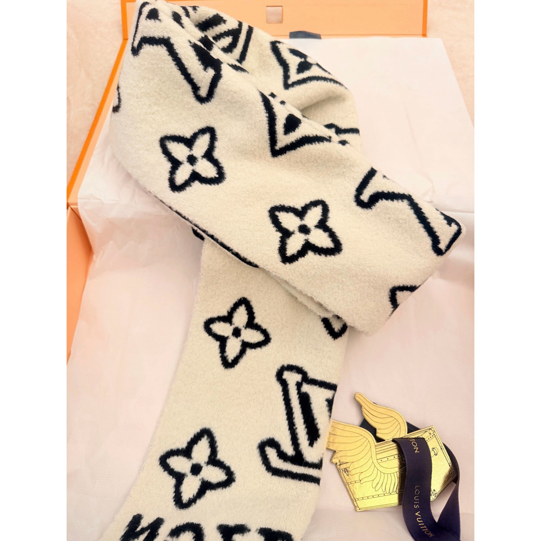 LOUIS VUITTON - ヴィトンLVマフラー モノグラム ヒップ ニットM96963