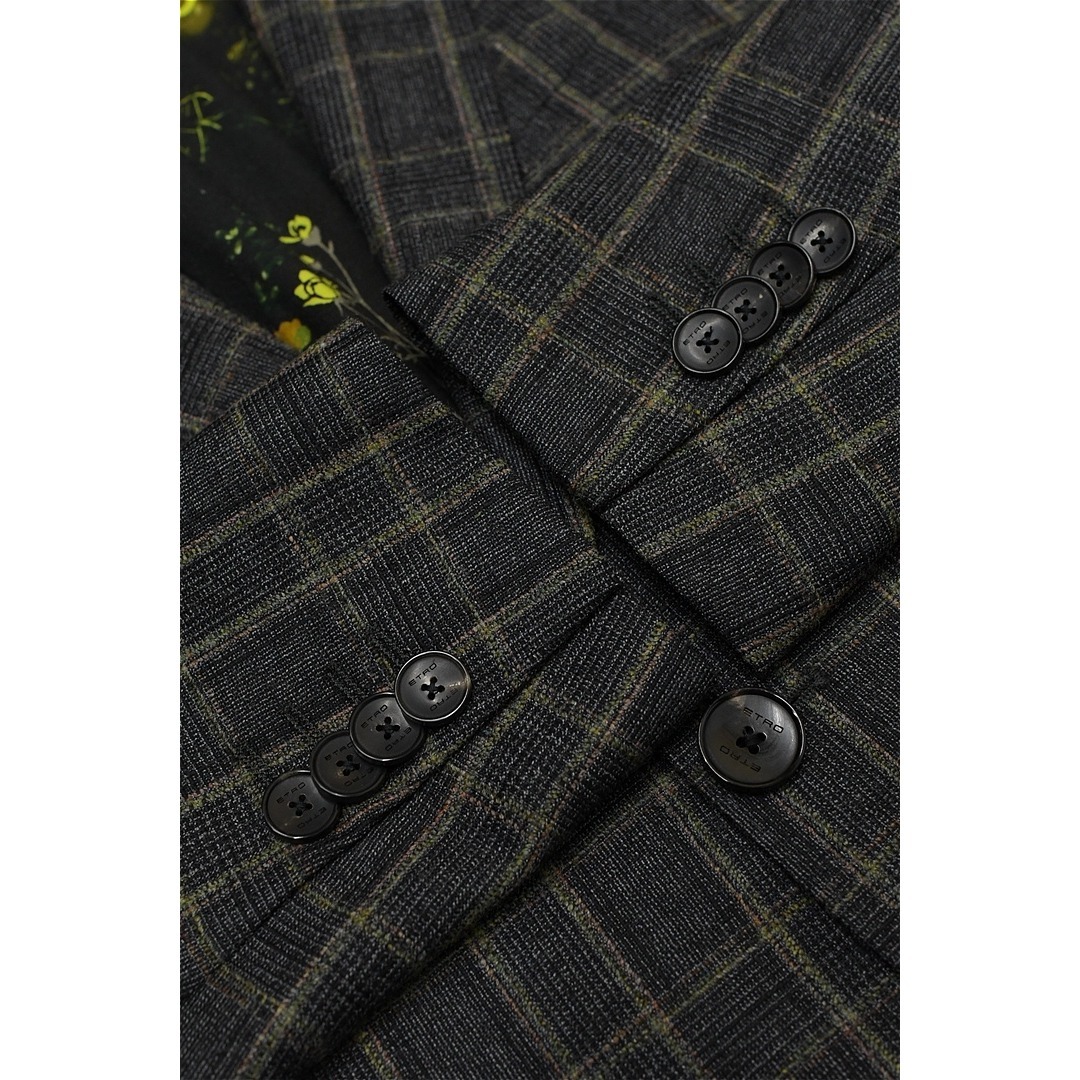 ETRO - Q367/ETRO セットアップ スーツ ツイード チェック 46 グレー