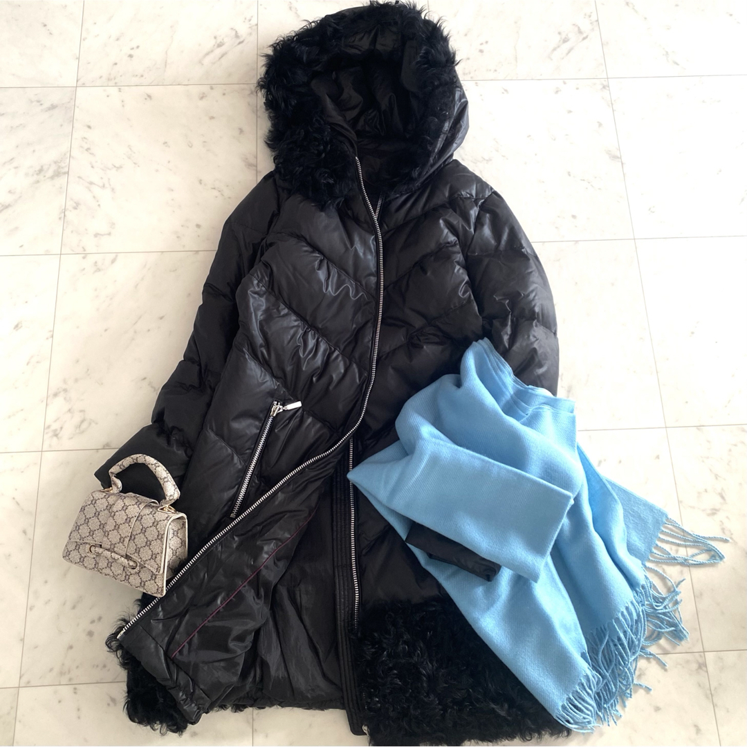 dinos - 極美品 ダーマコレクション 3wayカルガンラムファー付きリアル