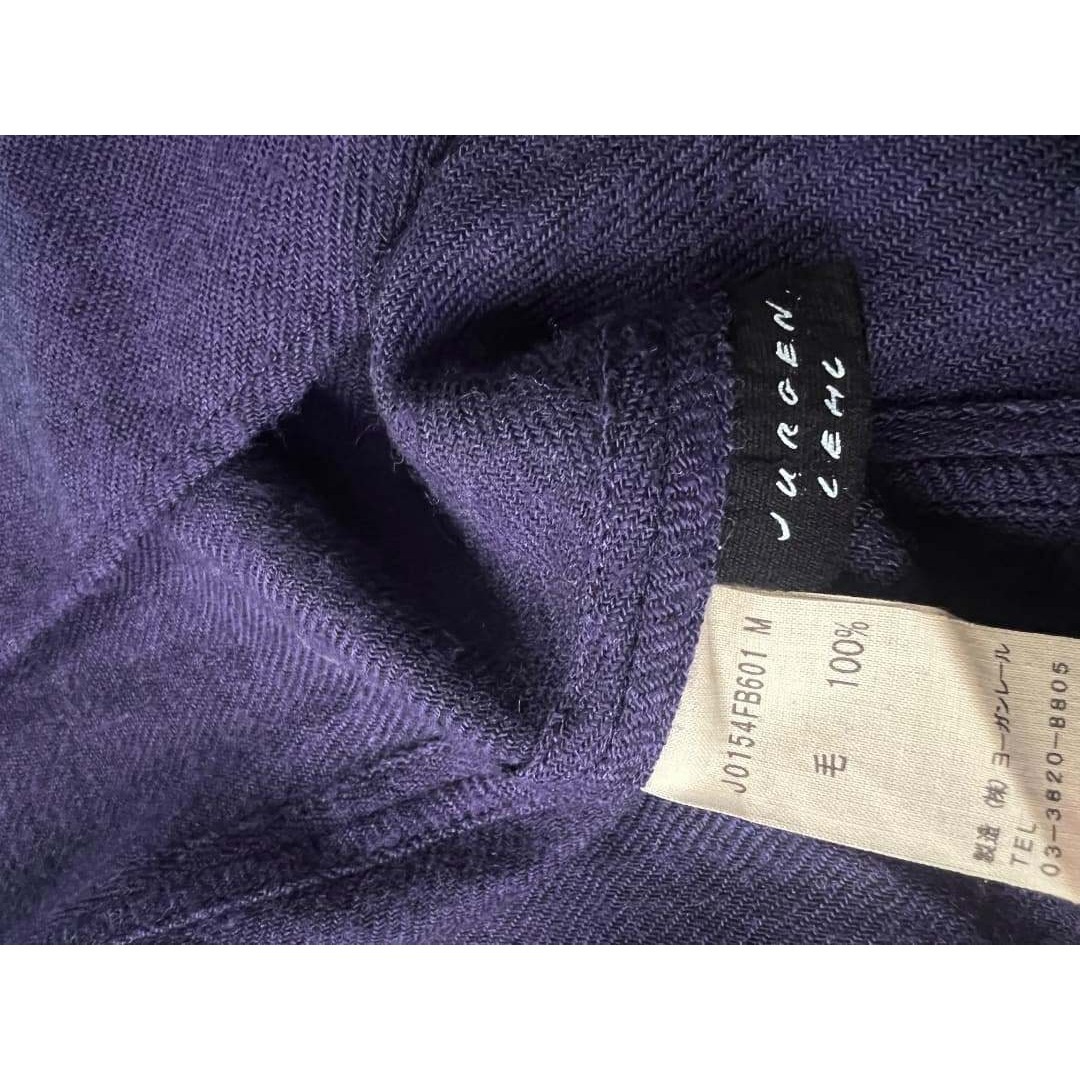 Jurgen Lehl - 美品 JURGEN LEHL フレアニットワンピース ウール 紫の