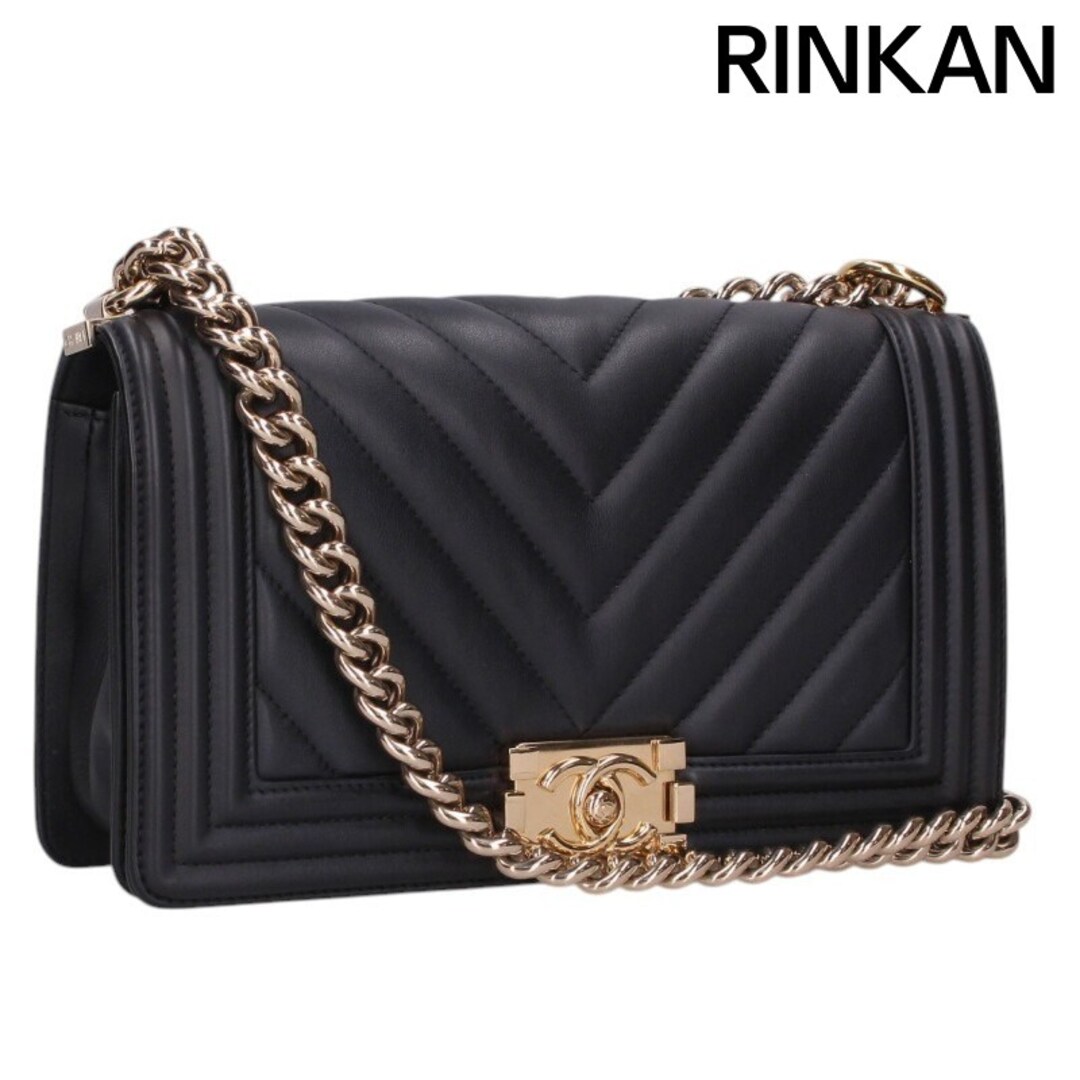 CHANEL - シャネル ボーイシャネル25 Vステッチラムスキンチェーン