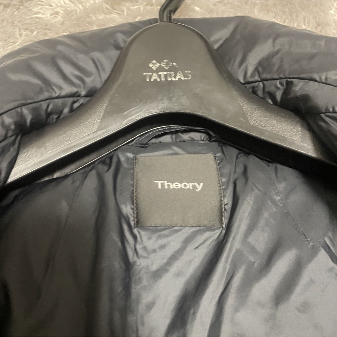 現行 希少 セオリー 中綿コート ベルト付 ダークネイビー