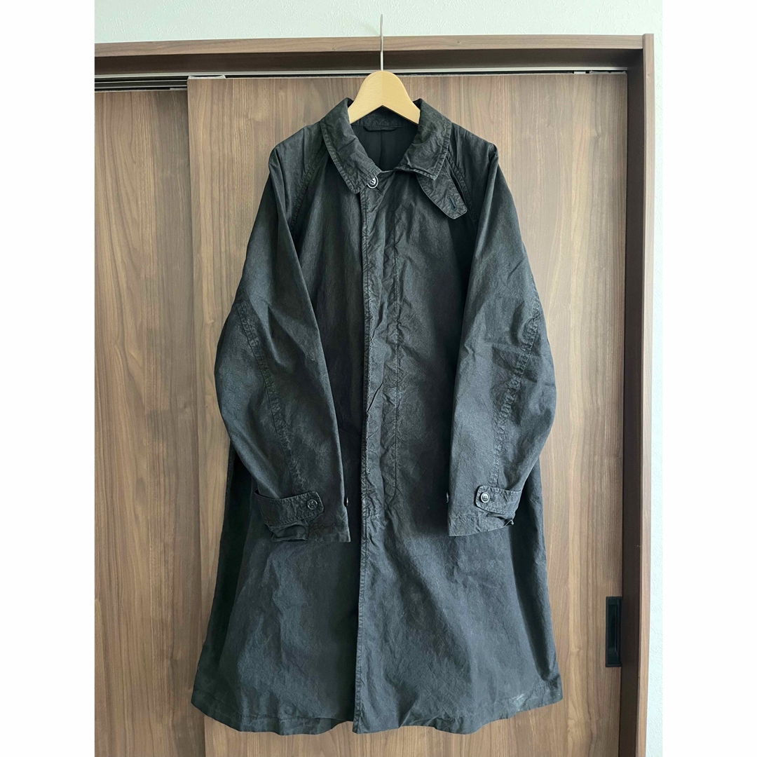 nest Robe - confect スーピマコットンステンカラーコート blackの通販