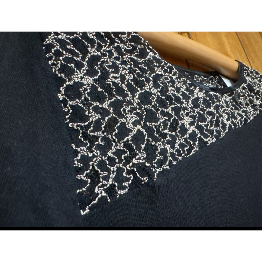 Medima - メディマ MEDIMAレース付 8分袖スリーマLサイズ シルク