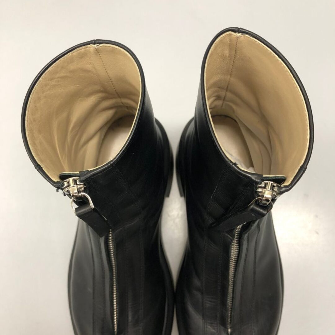 THE ROW - ザ ロウ ジップブーツ フロントジップ レザー ブラック