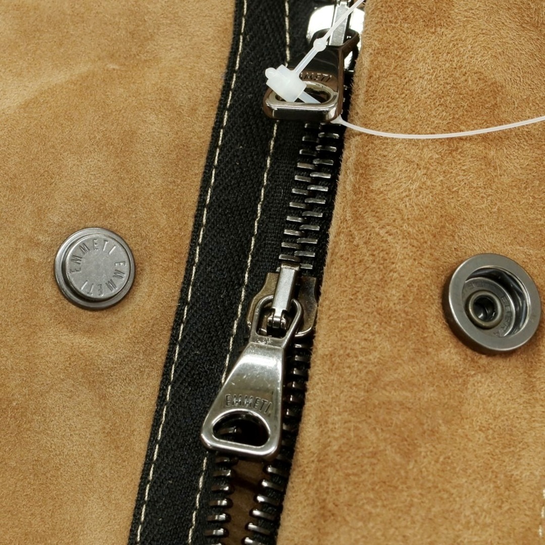 中古】エンメティ EMMETI ゴートスエード モッズコート ブラウン