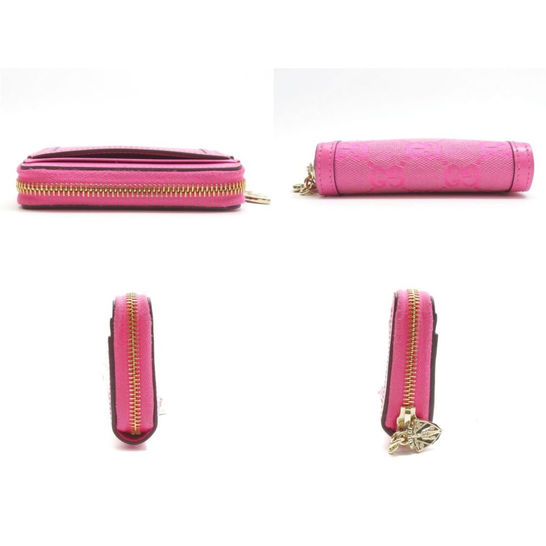 GUCCI - 【新着】グッチ 790037 GGキャンバス×レザー ピンク系 カード