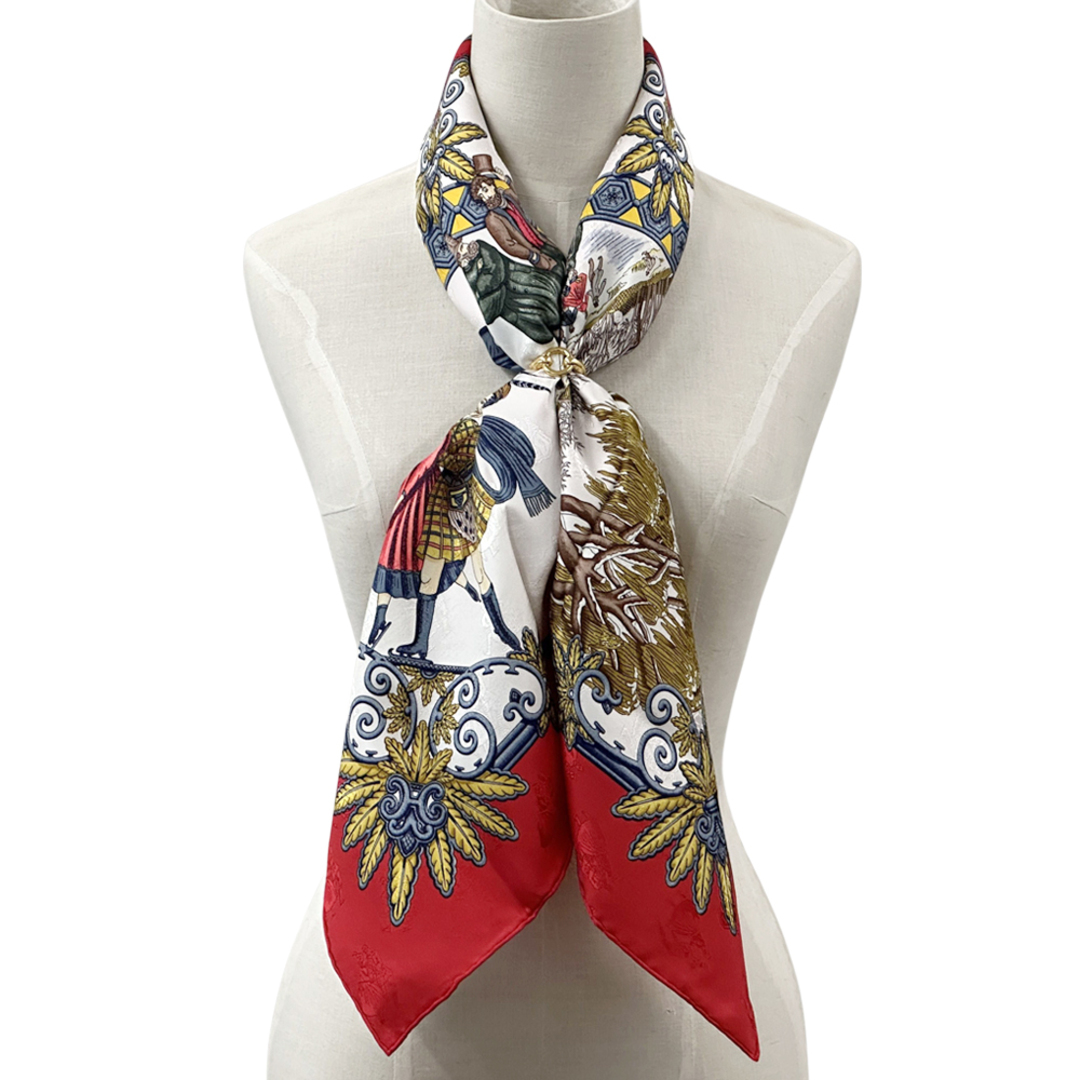 HERMES - エルメス HERMES スカーフ カレ90 Joies d'Hiver 冬の愉しみ