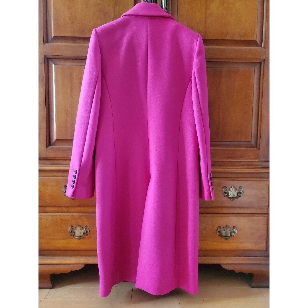 ZARA - ZARA WARM WOOL PREMIUM コート Sサイズ フクシアの通販 by