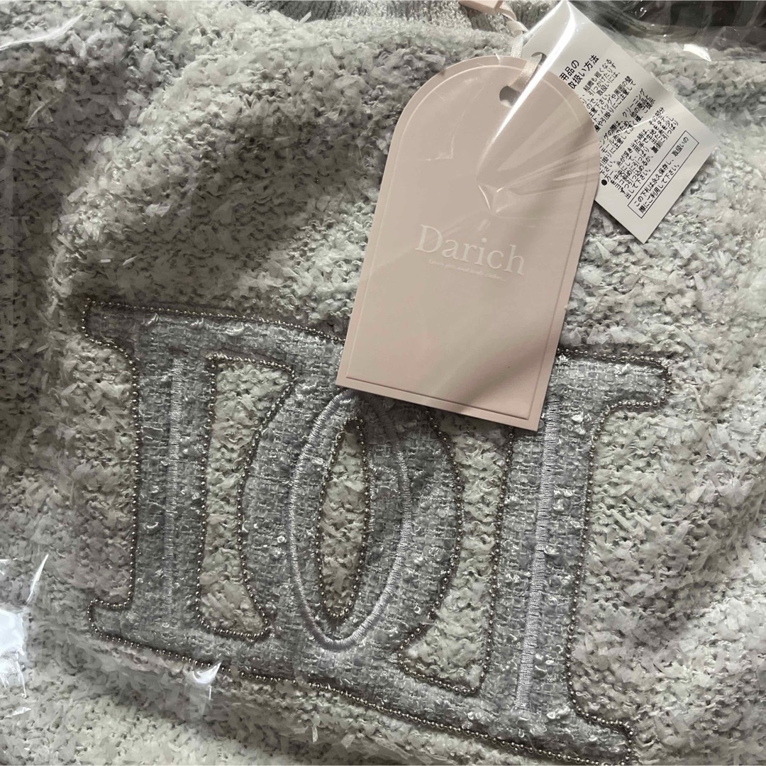 Darich - Darich DDロゴツイードニットプルオーバー SAXの通販 by