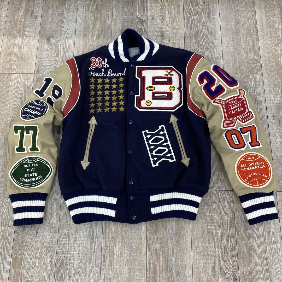 hewitt mfg スタジャン バックドロップ 30thフルデコ XL