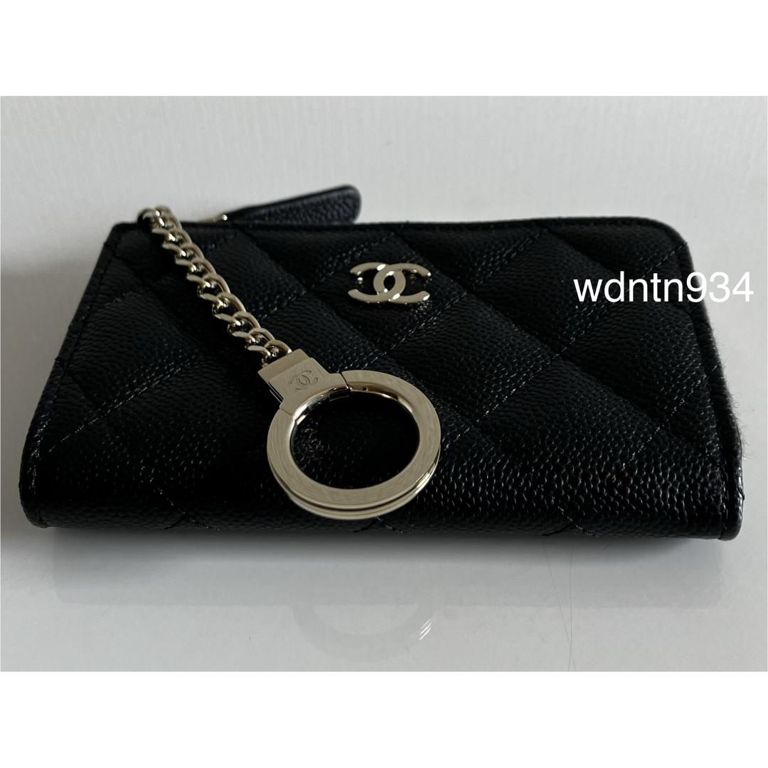 CHANEL - 新品/新作 シャネル キーリング付き ジップカードケース/キー