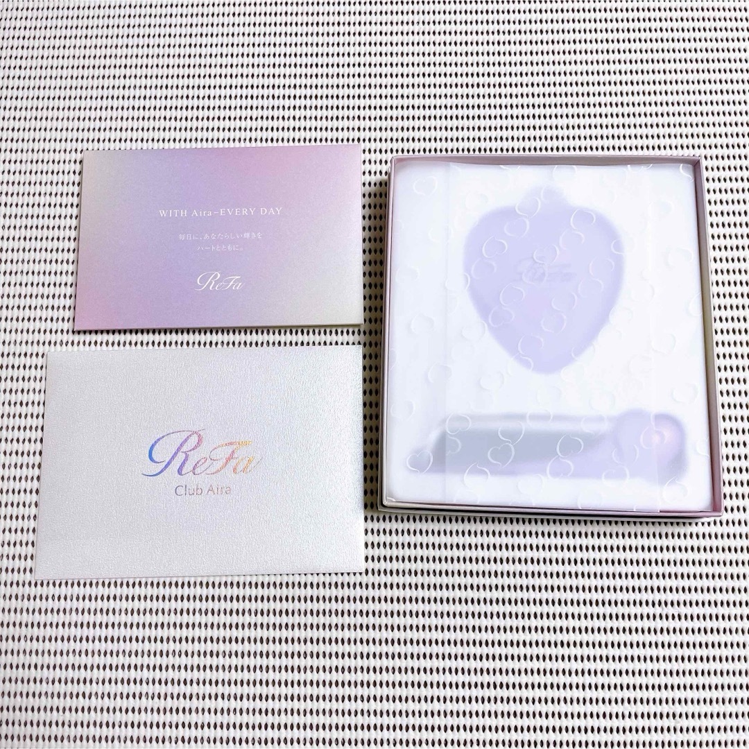 ReFa - 【未使用品】リファハートコームシルキーパープル、ミラー