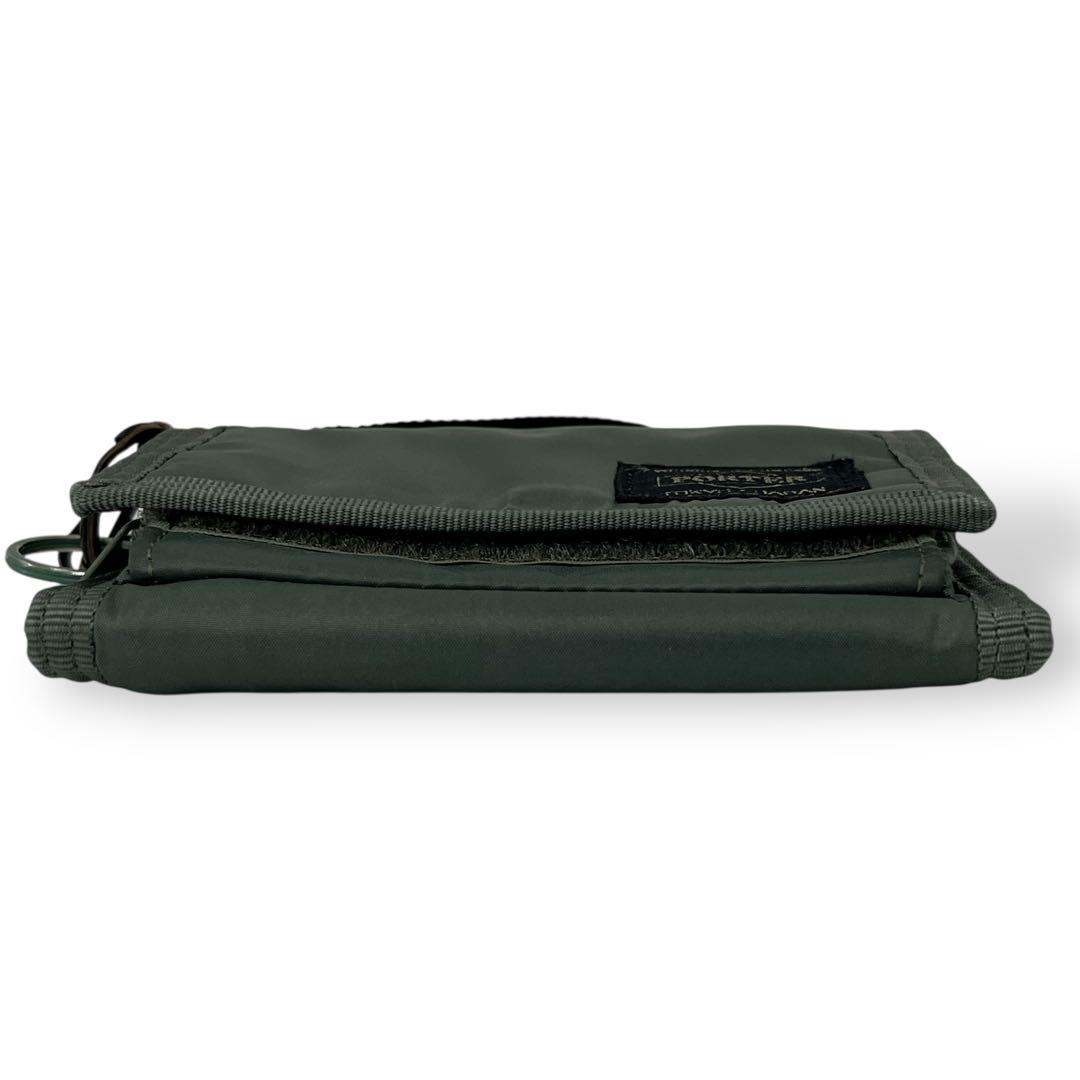 PORTER - PORTER ポーター 三つ折り財布 カプセル ロゴ モスグリーン