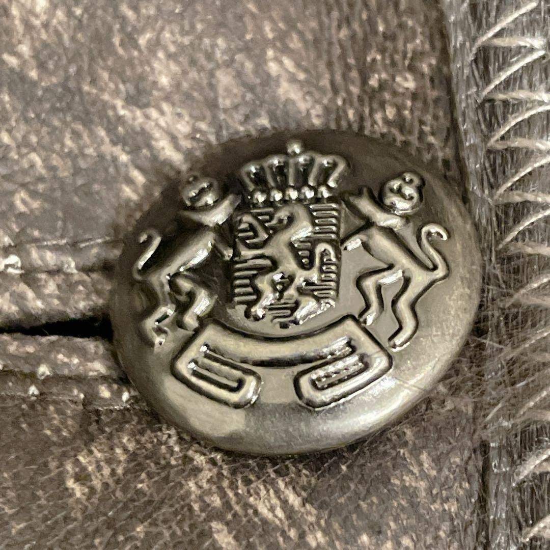 ラムレザー ロングコート ラクーンファー 裏ファー ベルト メタル