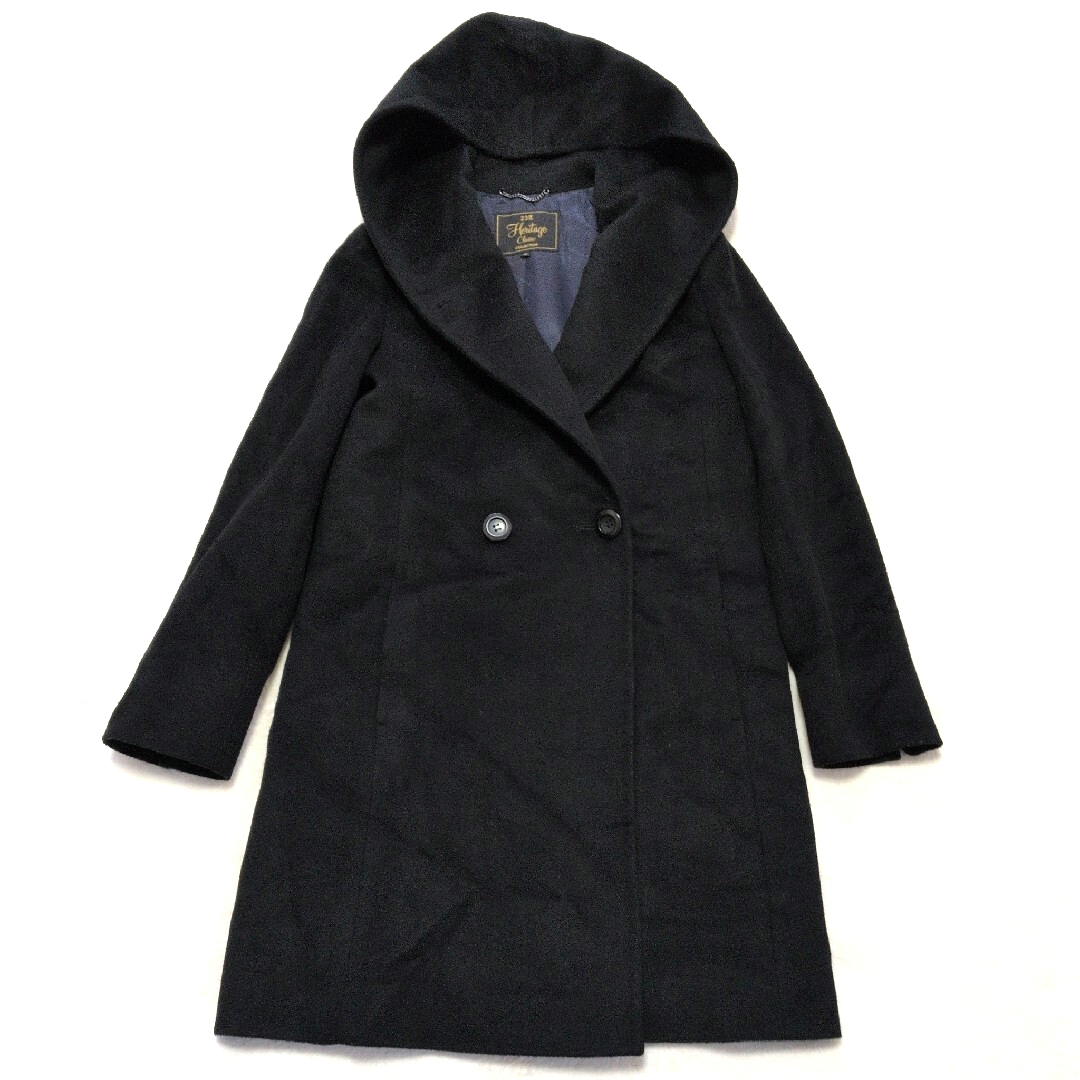 23区 - 23区 ロロピアーナ フーデッドコート 黒 ヘリテージ