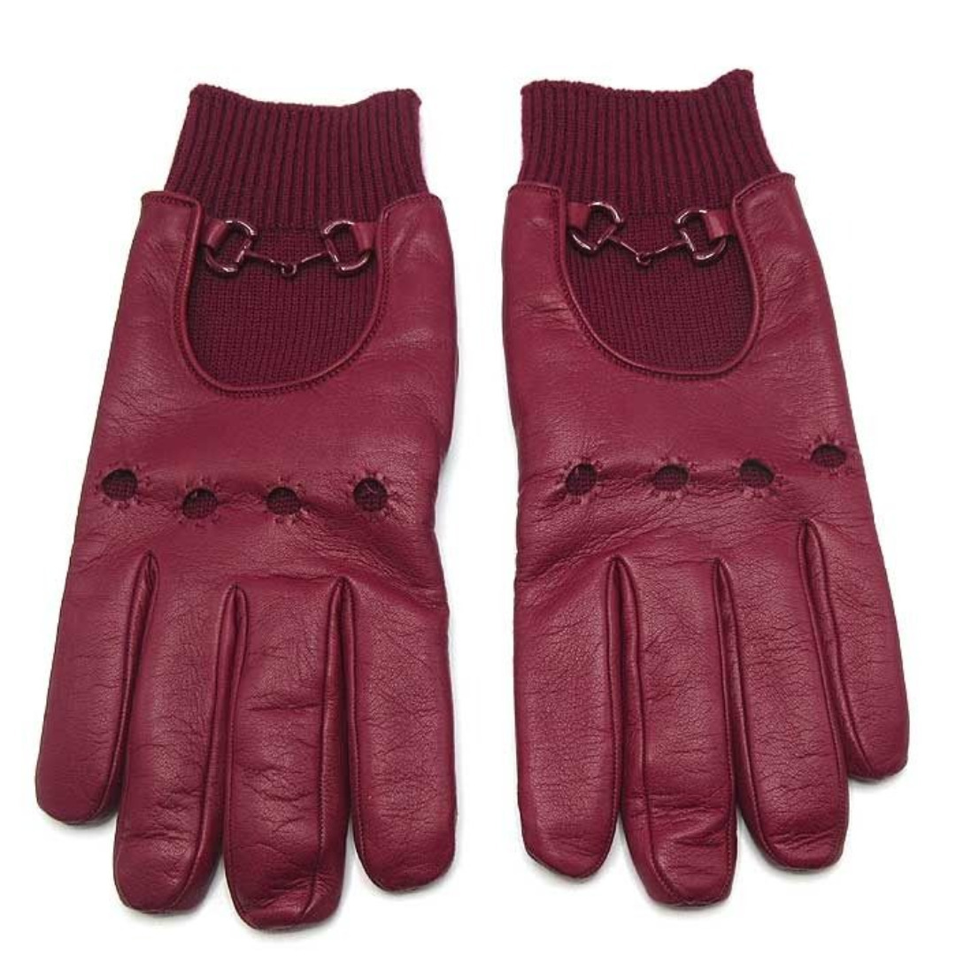 GUCCI - 【新品】グッチ 727439 4HALX 6674 (レッド系) 手袋 アパレル