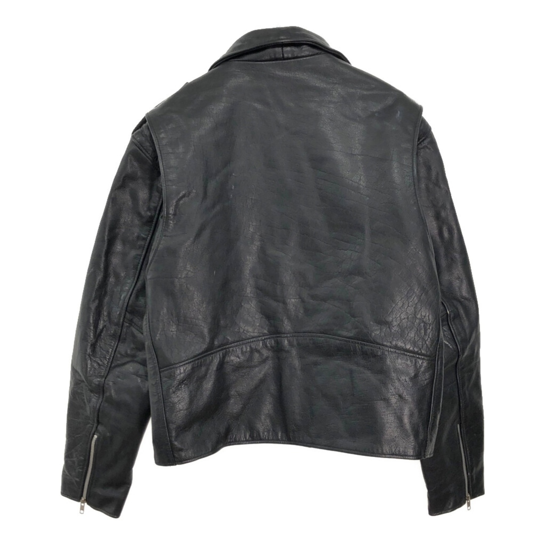 90年代 X element ダブル ライダース レザージャケット ブラック