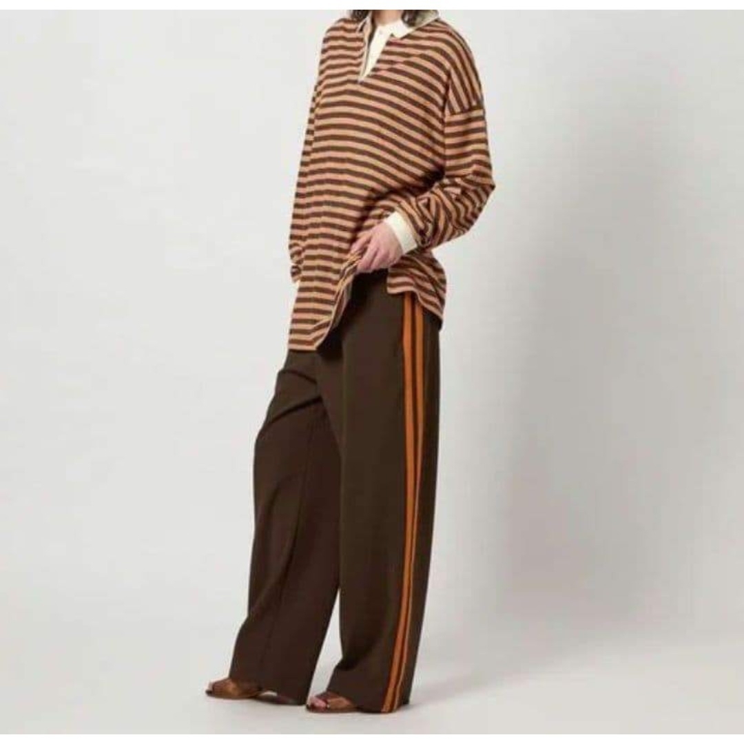 6 (ROKU) - 6(ROKU) ライン パンツ ネイビー Mの通販 by ちーさん