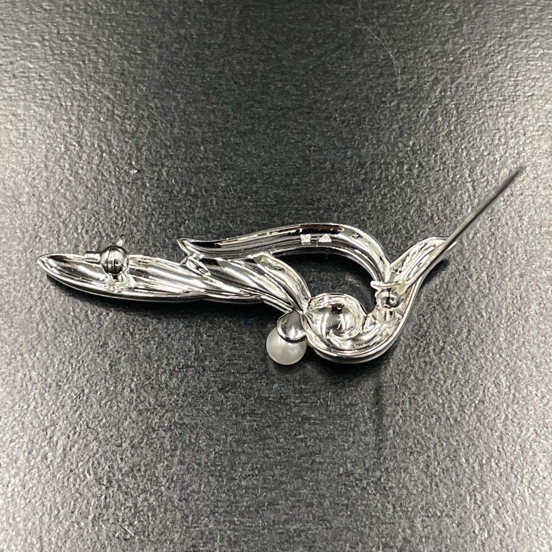 MIKIMOTO - MIKIMOTO パール ブローチ コサージュ あこや真珠 4ミリ MS