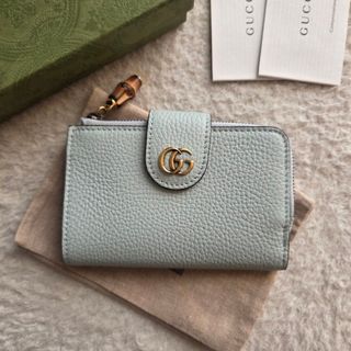 GUCCI - 【極上美品】 215 GUCCI グッチ マーモント 2つ折り 財布