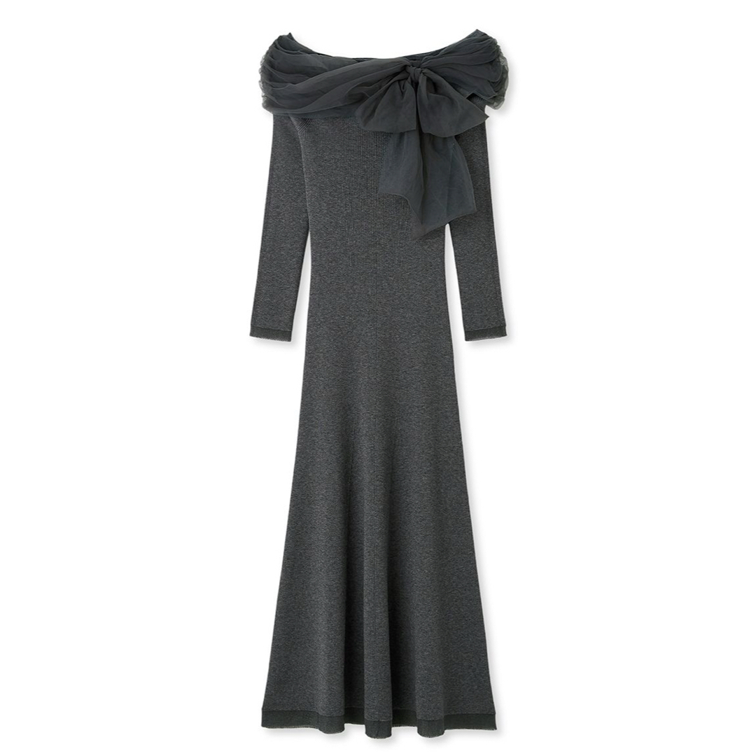 FRAY I.D - FRAYI.D フレイアイディー 3wayリボンオフショルニット