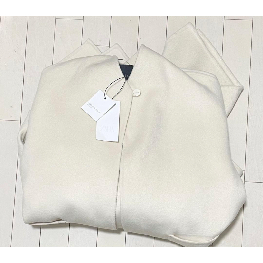 ZARA - ZARA ZW COLLECTION ウールケープコート XS エクリュの通販 by