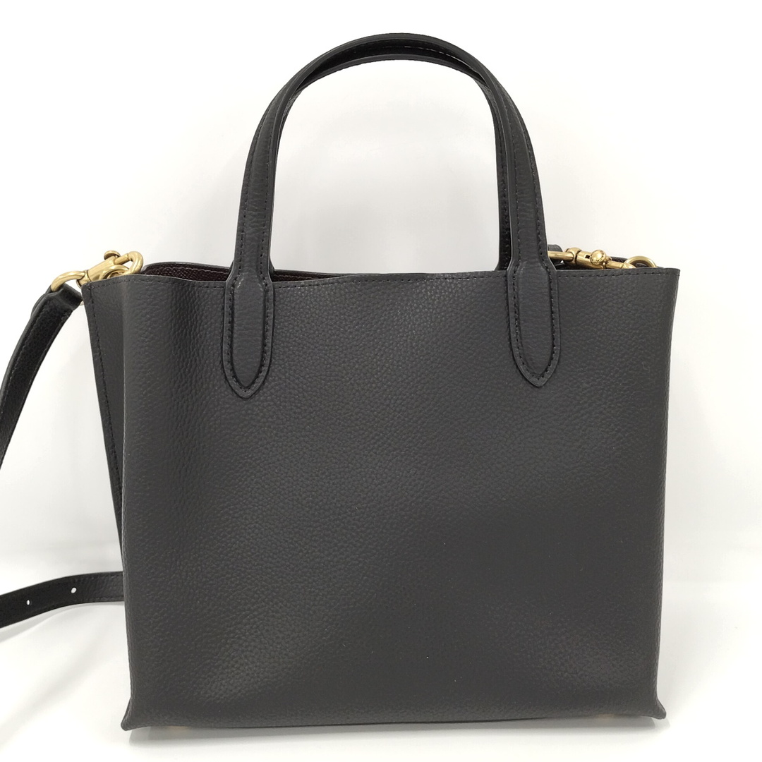 COACH - COACH ウィロウ トート 24 2WAYバッグ レザー ブラック C8869
