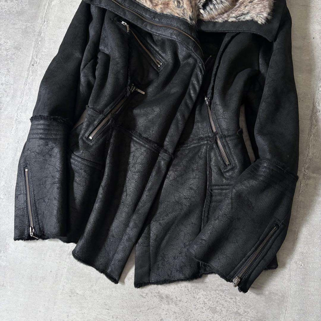 00s archive mouton far jacket riders y2kの通販 by m brand｜ラクマ