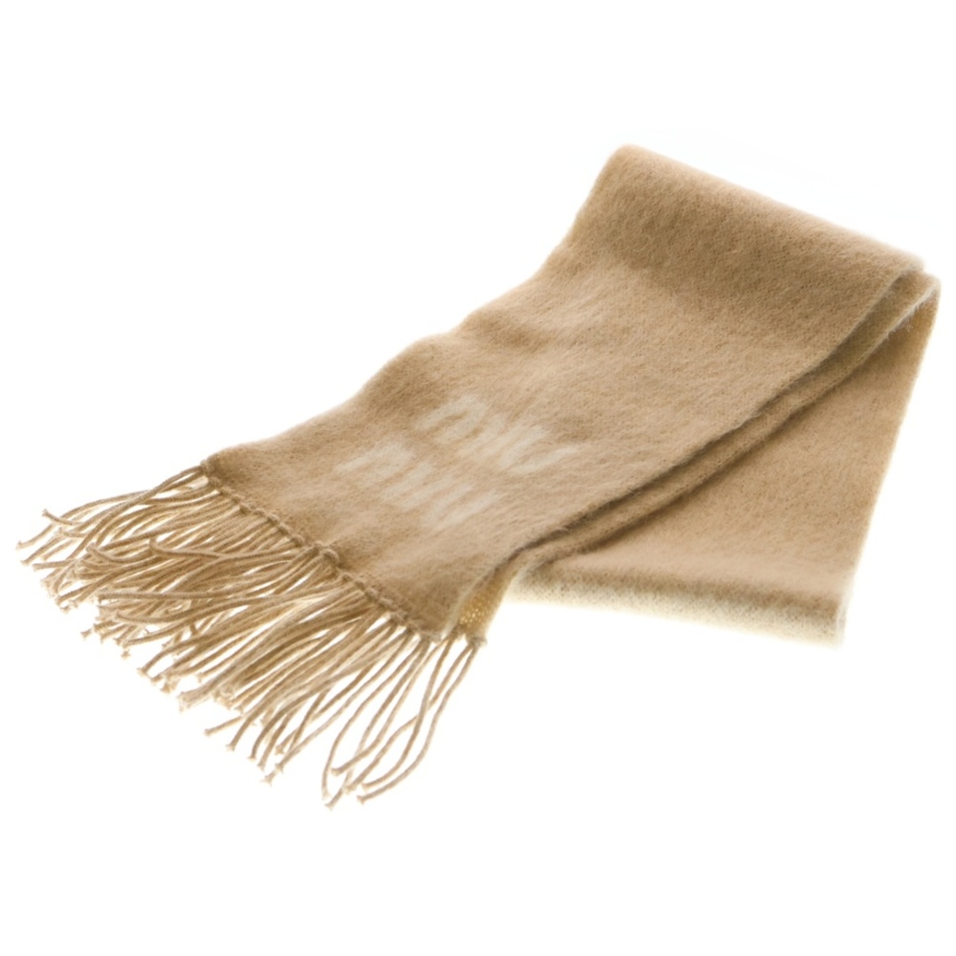 MIU MIU - miumiu ミュウミュウ ロゴ フリンジ マフラー ストール