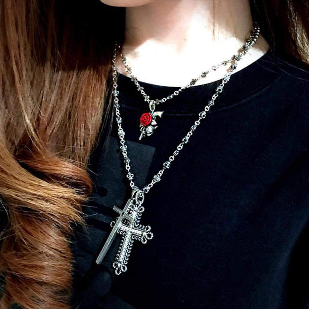 Justin Davis - 定価6.5万☆Justin Davis クラウン・ローズネックレス