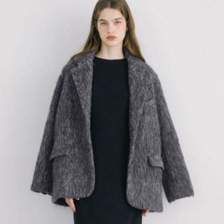 BASEMENT - basement online モヘアシャギージャケットコートの通販 by