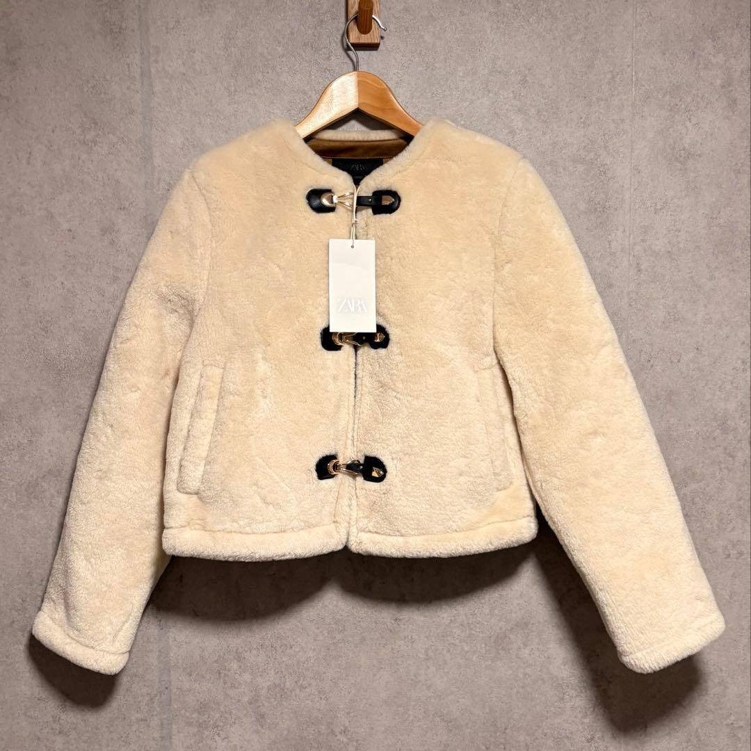 ZARA - ZARA トグルボタン フェイクファージャケット XSの通販 by GR