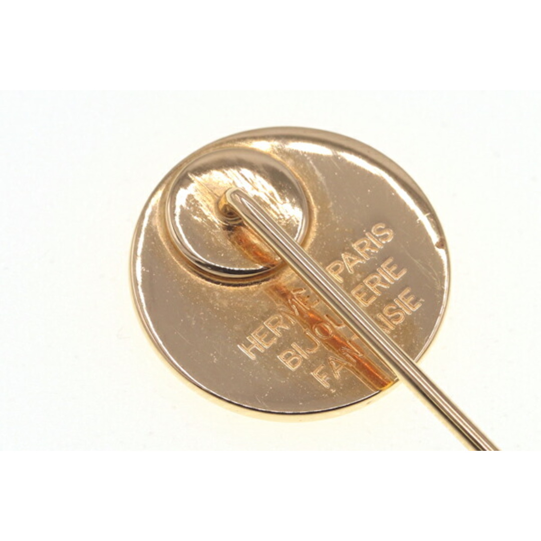 HERMES - エルメス ピンブローチ セリエ ゴールド メタル 中古の通販