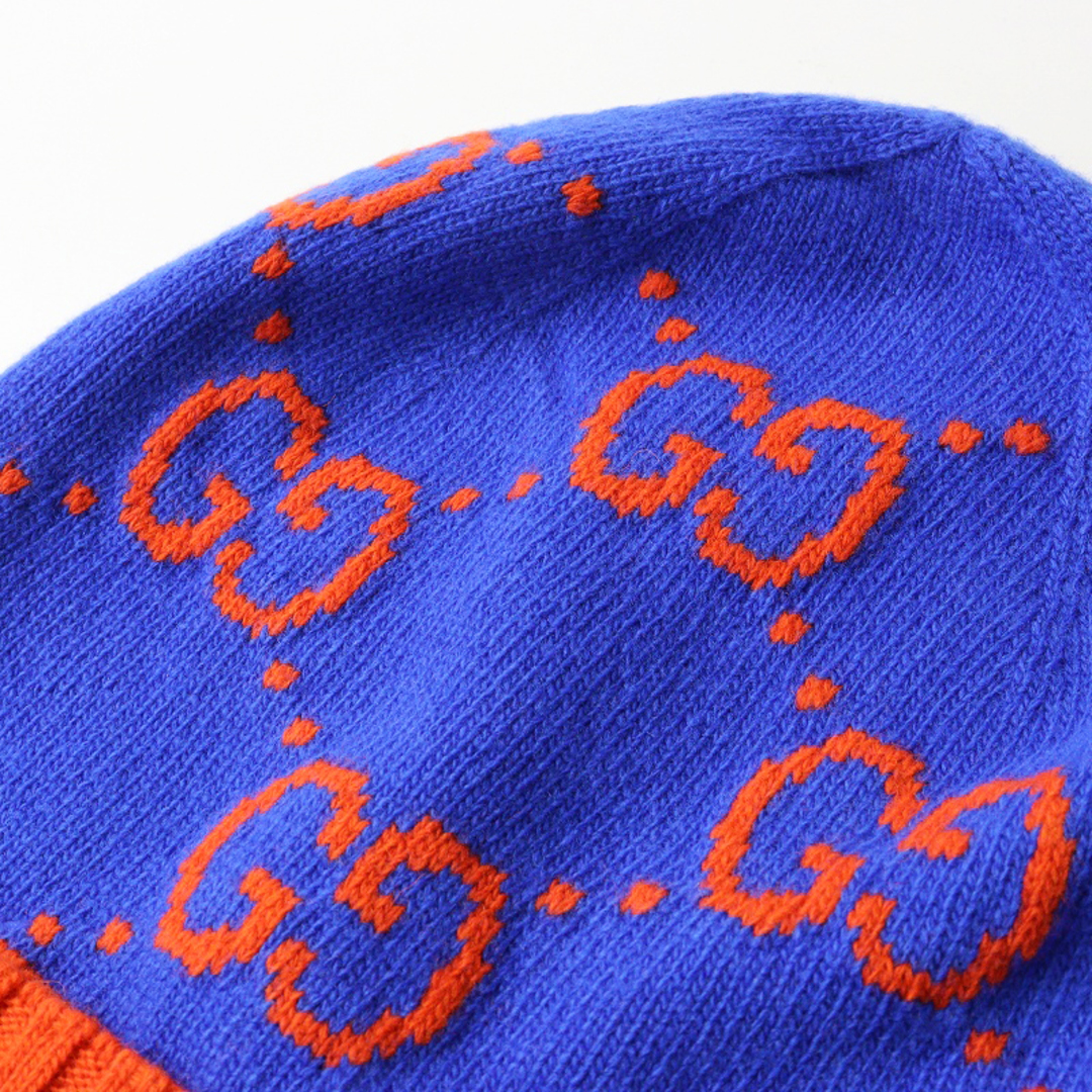GUCCI - 美品 JPタグ グッチ GUCCI 676110 HAT MUCH GG柄 バイカラー