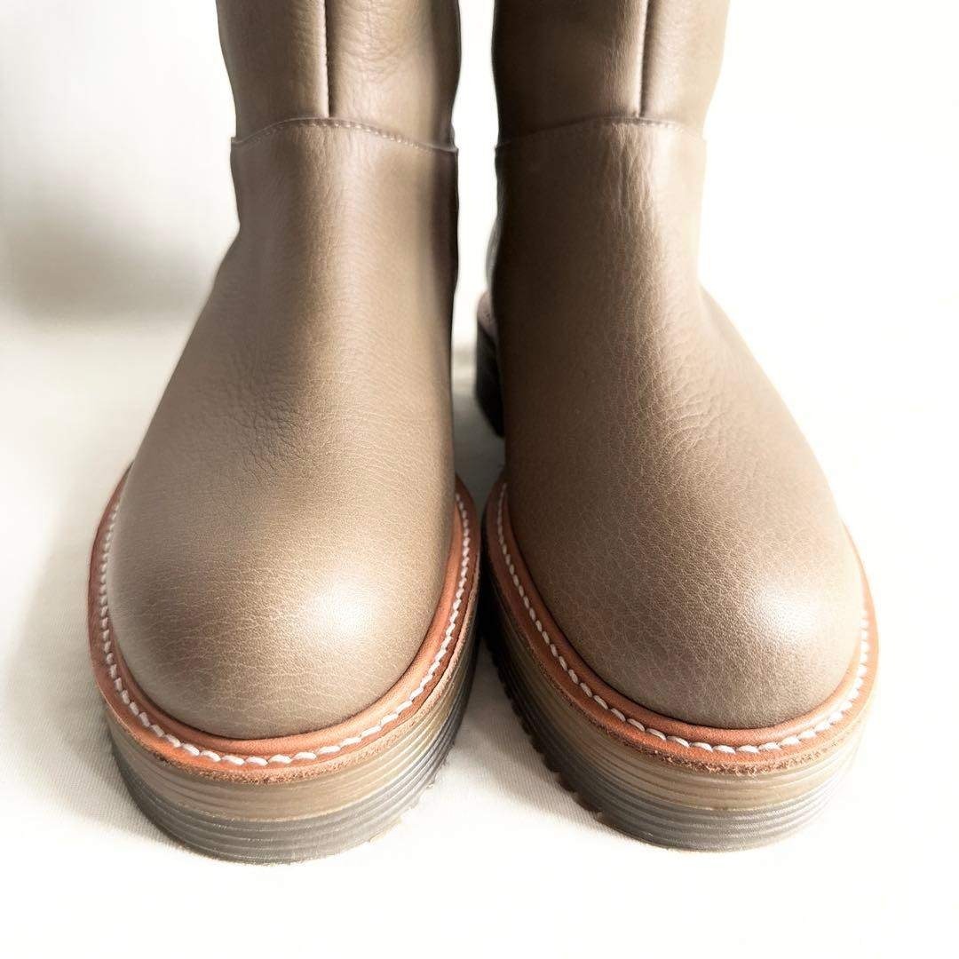 未使用品】パラスパレス レザー サイドゴアミドルブーツ DKソール