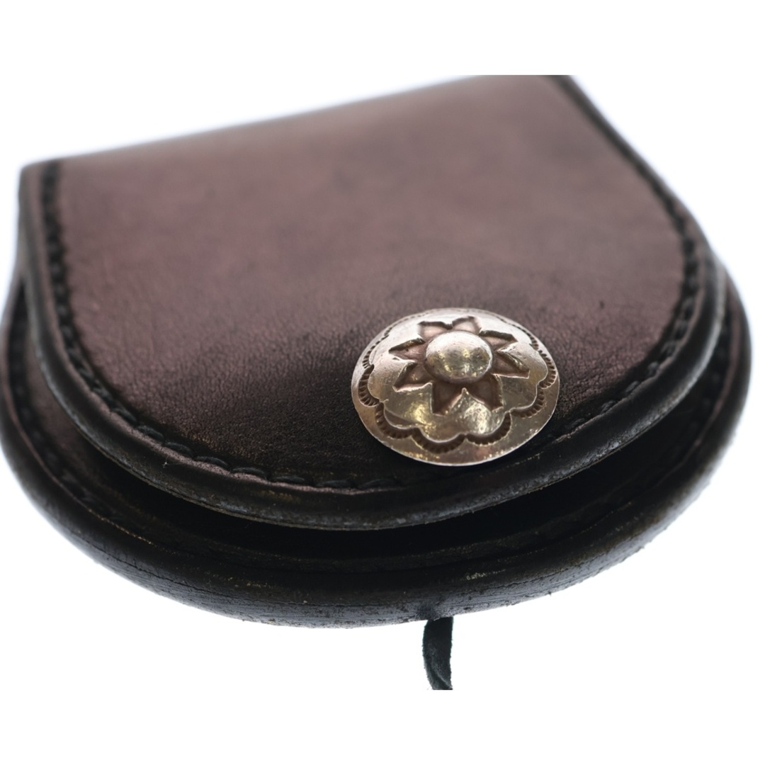 goro's - goro's ゴローズ SVコンチョ付き レザー コインケース 丸型