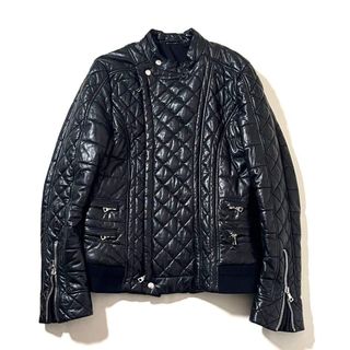 BALMAIN - 【美品】BALMAIN ラムレザー ダブル ライダース ジャケット