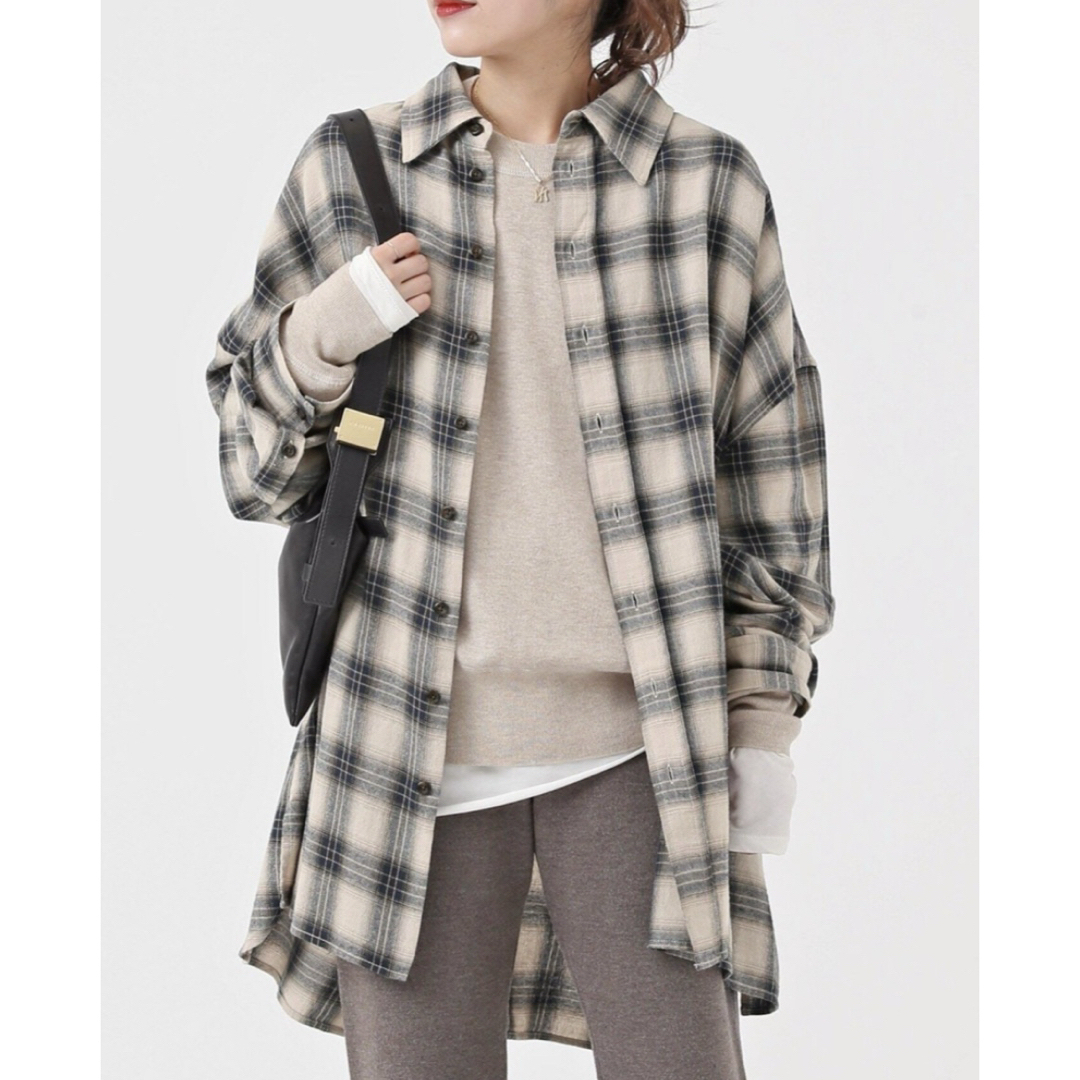 AP STUDIO - 完売ap studioチェックオーバーシャツ ベージュ38 PROVOKE