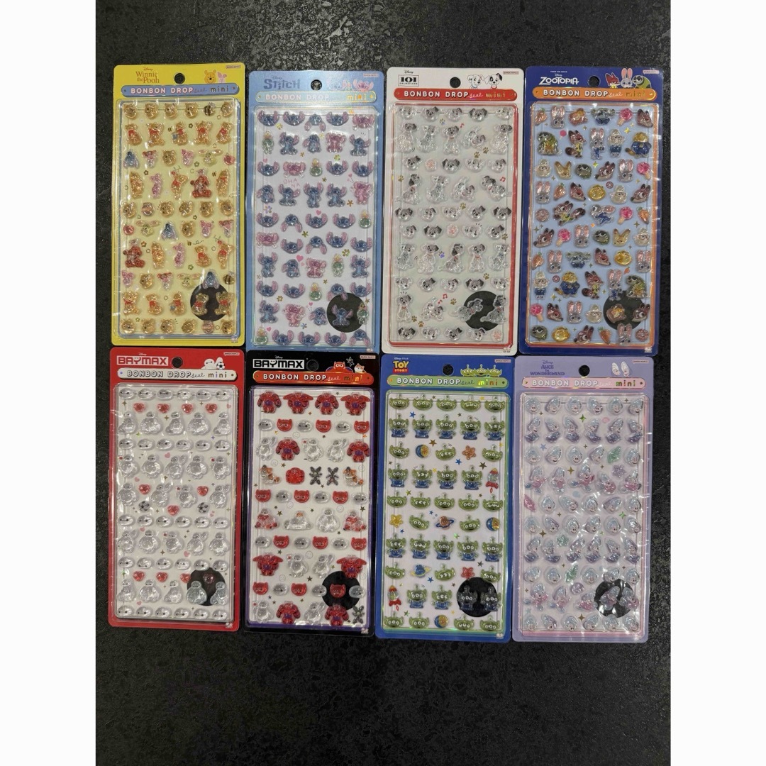 確実正規品！！】ディズニーボンボンドロップ シール 8セット